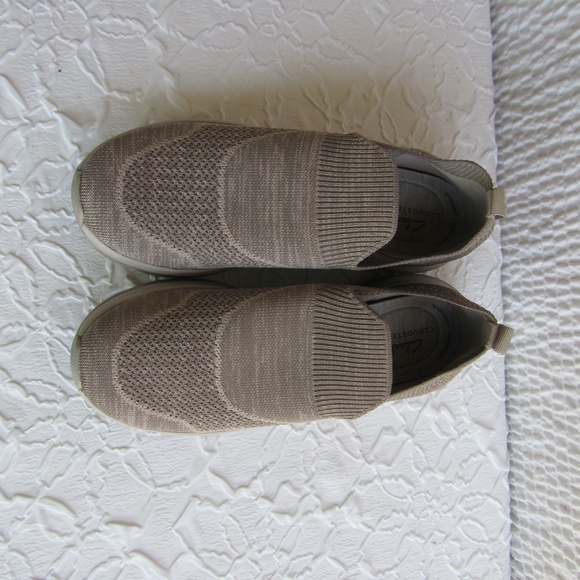 Clarks Cloudsteppers Shoes 8.5 Slip on Clean Inside Gray - Picture 4 of 9